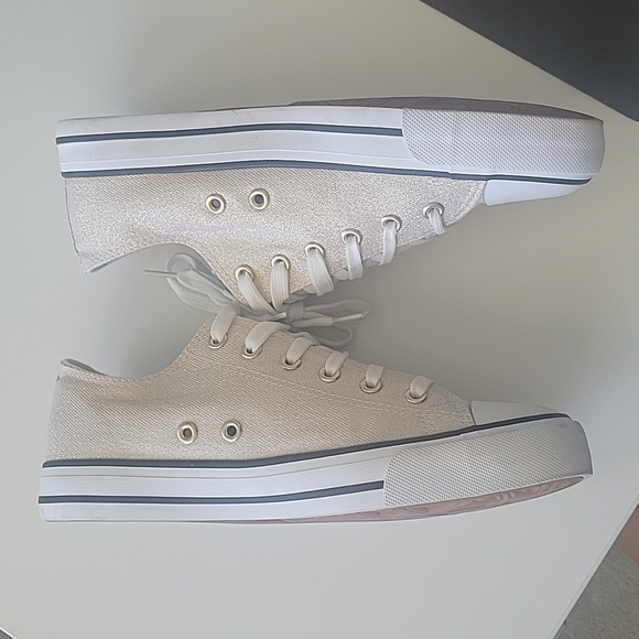 Sparkly Gold Sneakers - Picture 5 of 6